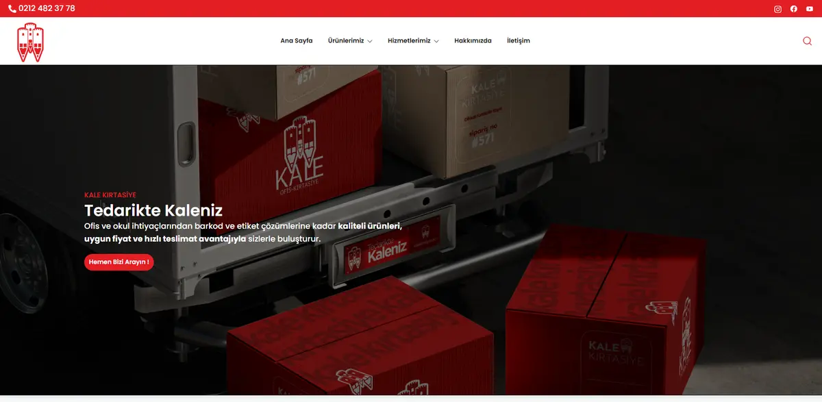 kalekirtasiye.com screenshot